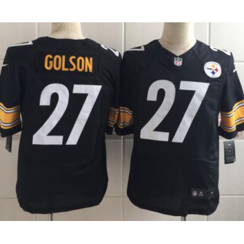 Men's Pittsburgh Steelers #27 Senquez Golson Nike Black Elite Jersey