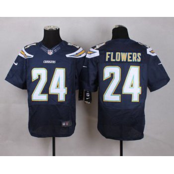 Men's San Diego Chargers #24 Brandon Flowers 2013 Nike Navy Blue Elite Jersey