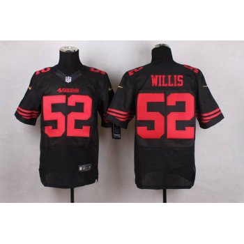 Men's San Francisco 49ers #52 Patrick Willis 2015 Nike Black Elite Jersey