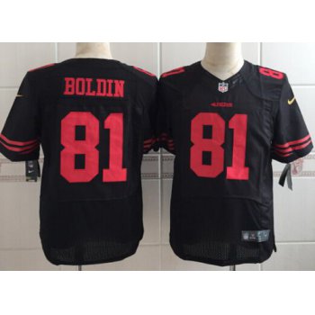 Men's San Francisco 49ers #81 Anquan Boldin 2015 Nike Black Elite Jersey