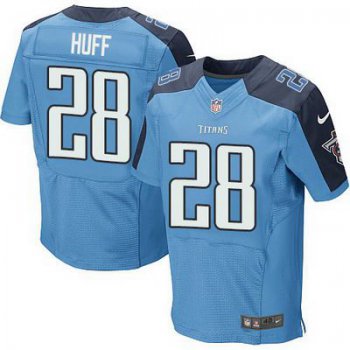 Men's Tennessee Titans #28 Marqueston Huff Nike Light Blue Elite Jersey