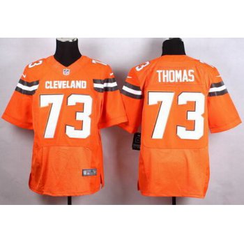 Nike Cleveland Browns #73 Joe Thomas 2015 Orange Elite Jersey