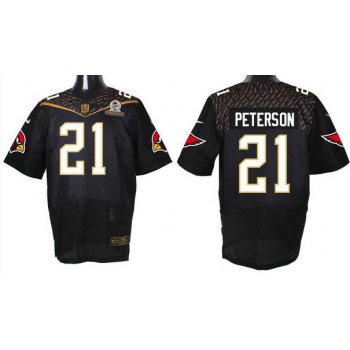 Men's Arizona Cardinals #21 Patrick Peterson Black 2016 Pro Bowl Nike Elite Jersey