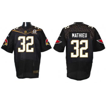 Men's Arizona Cardinals #32 Tyrann Mathieu Black 2016 Pro Bowl Nike Elite Jersey