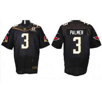 Men's Arizona Cardinals #3 Carson Palmer Black 2016 Pro Bowl Nike Elite Jersey