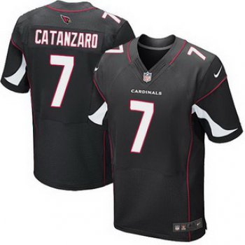 Men's Arizona Cardinals #7 Chandler Catanzaro Black Alternate NFL Nike Elite Jersey