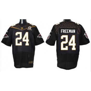 Men's Atlanta Falcons #24 Devonta Freeman Black 2016 Pro Bowl Nike Elite Jersey