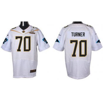 Men's Carolina Panthers #70 Trai Turner Black 2016 Pro Bowl Nike Elite Jersey