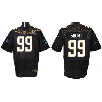 Men's Carolina Panthers #99 Kawann Short Black 2016 Pro Bowl Nike Elite Jersey