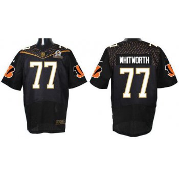 Men's Cincinnati Bengals #77 Andrew Whitworth Black 2016 Pro Bowl Nike Elite Jersey