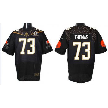 Men's Cleveland Browns #73 Joe Thomas Black 2016 Pro Bowl Nike Elite Jersey