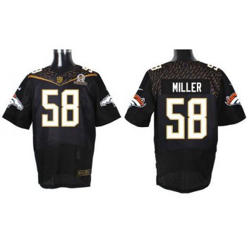 Men's Denver Broncos #58 Von Miller Black 2016 Pro Bowl Nike Elite Jersey