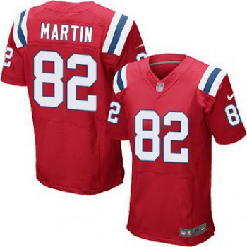 Men's New England Patriots #82 Keshawn Martin Red Alternate NFL Nike Elite Jersey