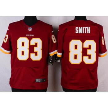 Men's Washington Redskins #83 Alex Smith Burgundy Red Team Color NFL Nike Elite Jersey