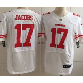 Nike San Francisco 49ers #17 Chuck Jacobs White Elite Jersey