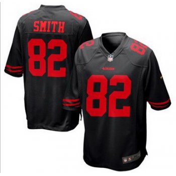 Nike San Francisco 49ers #82 Torrey Smith 2015 Black Limited Jersey