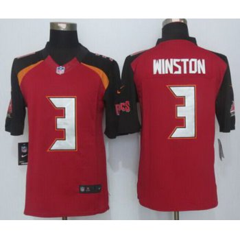 Nike Tampa Bay Buccaneers #3 Jameis Winston Red Limited Jersey