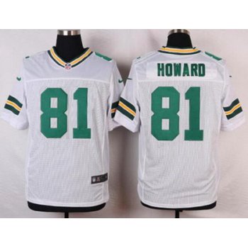 Men's Green Bay Packers #81 Desmond Howard White Retired Player NFL Nike Elite Jersey