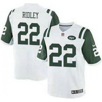 Men's New York Jets #22 Stevan Ridley White Road NFL Nike Elite Jersey