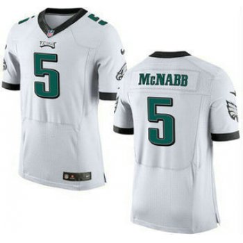 Men's Philadelphia Eagles #5 Donovan McNabb White Retired Player NFL Nike Elite Jersey