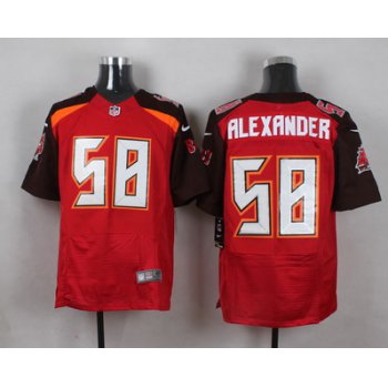 Men's Tampa Bay Buccaneers #58 Kwon Alexander Red Team Color NFL Nike Elite Jersey