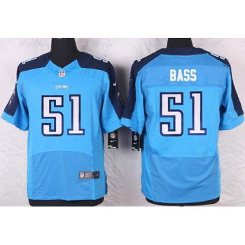 Men's Tennessee Titans #51 David Bass Light Blue Team Color NFL Nike Elite Jersey