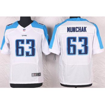 Men's Tennessee Titans #63 Mike Munchak White Retired Player NFL Nike Elite Jersey