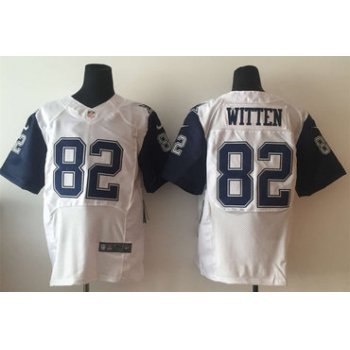 Nike Cowboys 82 Jason Witten White Color Rush Elite Jersey