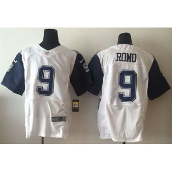 Nike Cowboys 9 Tony Romo White Color Rush Elite Jersey