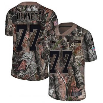 Nike Patriots #77 Michael Bennett Camo Men's Stitched NFL Limited Rush Realtree Jersey