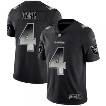 Nike Raiders #4 Derek Carr Black Men's Stitched NFL Vapor Untouchable Limited Smoke Fashion Jersey