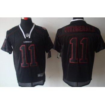 Nike Arizona Cardinals #11 Larry Fitzgerald Lights Out Black Elite Jersey