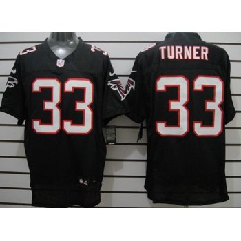 Nike Atlanta Falcons #33 Michael Turner Black Elite Jersey