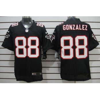 Nike Atlanta Falcons #88 Tony Gonzalez Black Elite Jersey