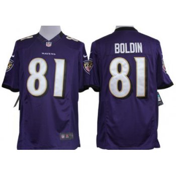 Nike Baltimore Ravens #81 Anquan Boldin Purple Limited Jersey