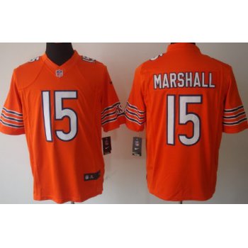 Nike Chicago Bears #15 Brandon Marshall Orange Limited Jersey