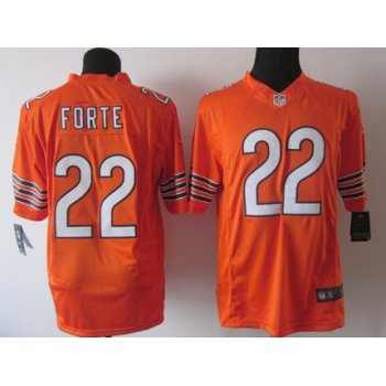 Nike Chicago Bears #22 Matt Forte Orange Limited Jersey