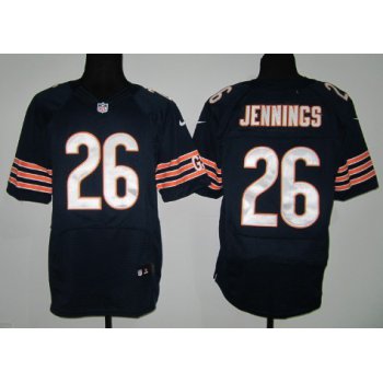 Nike Chicago Bears #26 Tim Jennings Blue Elite Jersey