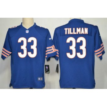 Nike Chicago Bears #33 Charles Tillman Blue Game Jersey