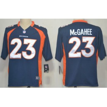 Nike Denver Broncos #23 Willis McGahee Blue Game Jersey