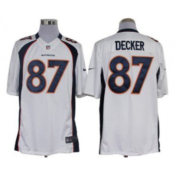 Nike Denver Broncos #87 Eric Decker White Limited Jersey