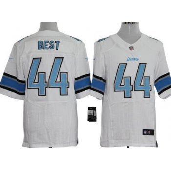 Nike Detroit Lions #44 Jahvid Best White Elite Jersey