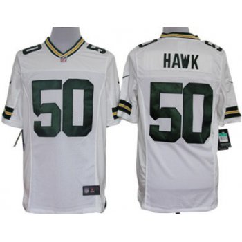 Nike Green Bay Packers #50 A.J. Hawk White Limited Jersey