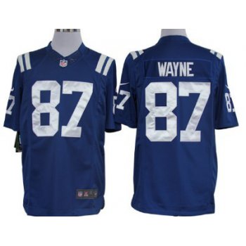 Nike Indianapolis Colts #87 Reggie Wayne Blue Limited Jersey