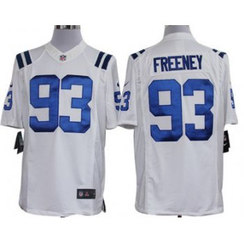 Nike Indianapolis Colts #93 Dwight Freeney White Limited Jersey