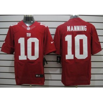 Nike New York Giants #10 Eli Manning Red Elite Jersey