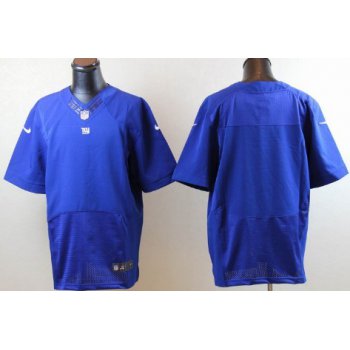 Nike New York Giants Blank Blue Elite Jersey