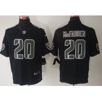 Nike Oakland Raiders #20 Darren McFadden Black Impact Limited Jersey