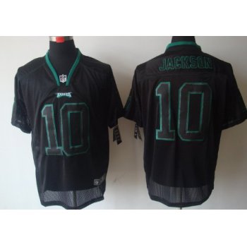 Nike Philadelphia Eagles #10 DeSean Jackson Lights Out Black Elite Jersey