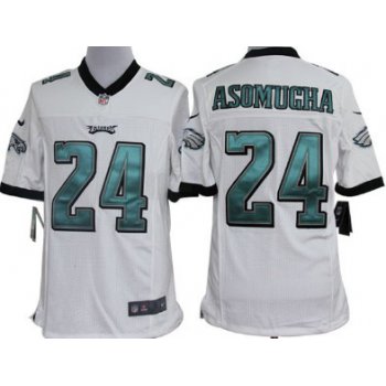 Nike Philadelphia Eagles #24 Nnamdi Asomugha White Limited Jersey